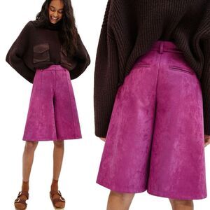 Avec Les Filles High Waist Pink Shorts